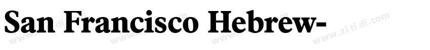 San Francisco Hebrew字体转换